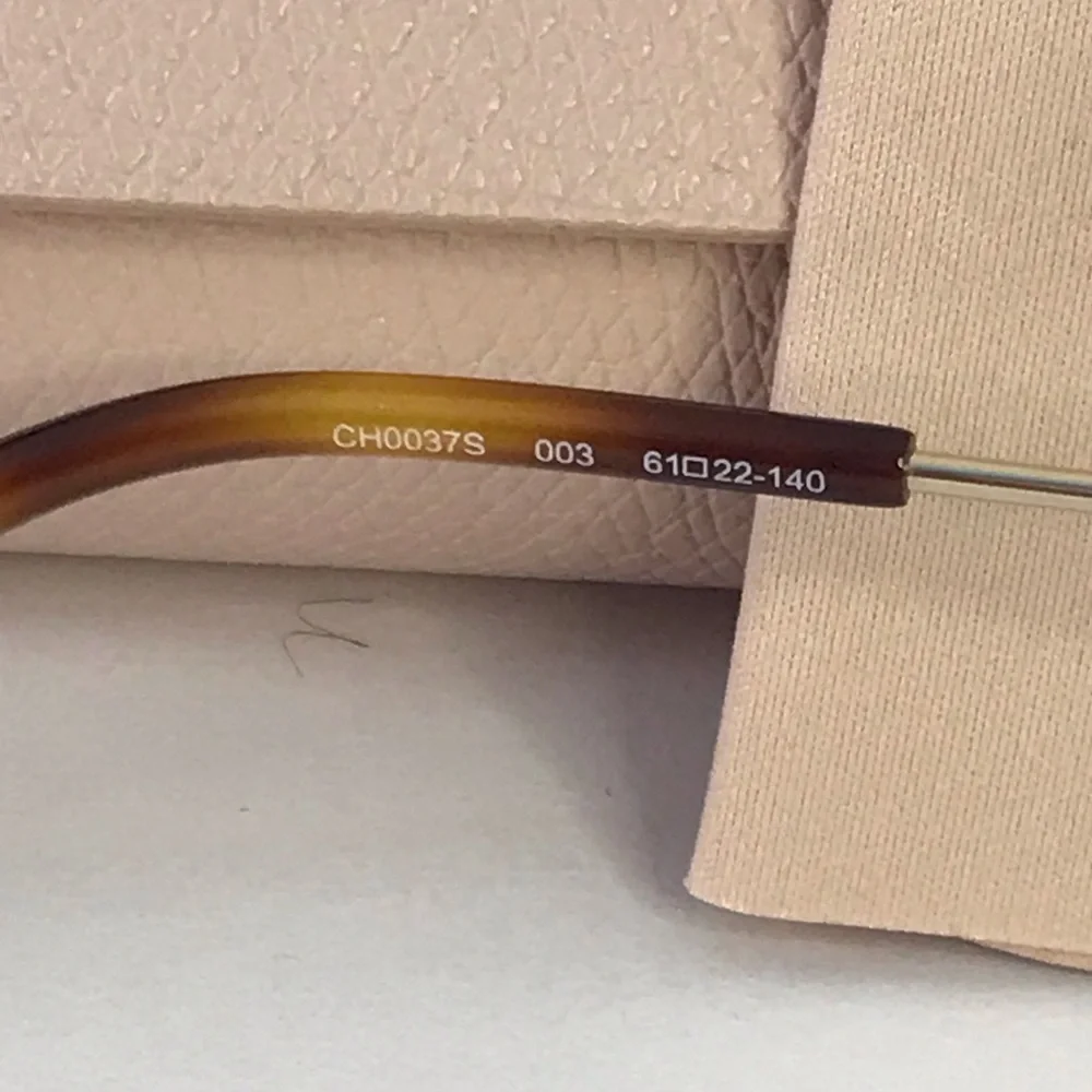 New Authentic Chloe Gold & Green Round Sunglasses HANAH COLLECTION